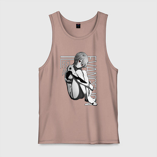 Мужская майка Евангелион / Пыльно-розовый – фото 1