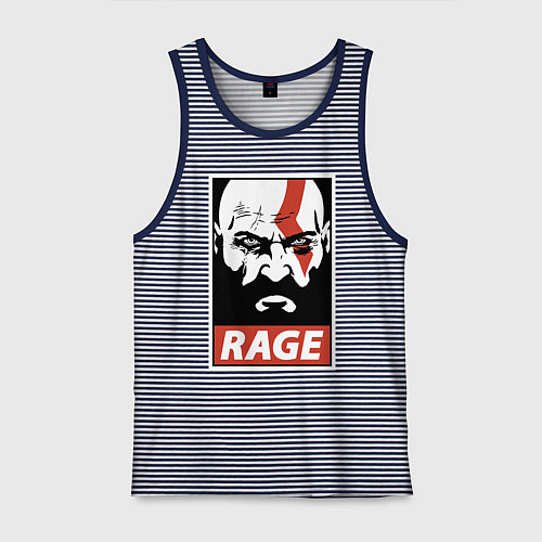 Мужская майка RAGE GOW / Синяя тельняшка – фото 1