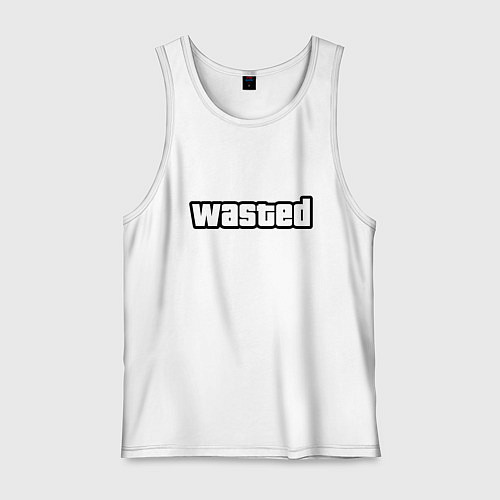 Мужская майка WASTED / Белый – фото 1