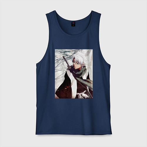 Мужская майка Hitsugaya Toshiro / Тёмно-синий – фото 1