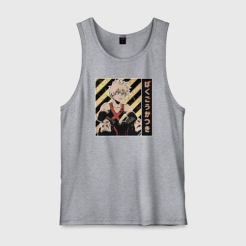 Мужская майка Моя геройская академия Бакуго / Меланж – фото 1