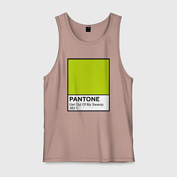 Майка мужская хлопок Shrek: Pantone Color, цвет: пыльно-розовый