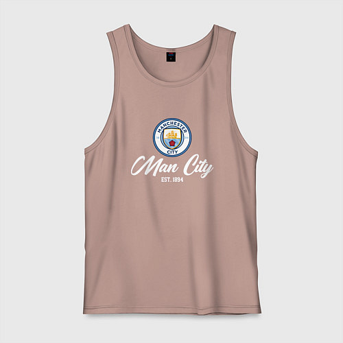 Мужская майка MAN CITY EST 1894 / Пыльно-розовый – фото 1