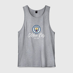 Майка мужская хлопок MAN CITY EST 1894, цвет: меланж