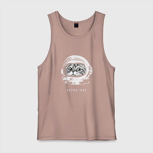 Мужская майка Astro-cat / Пыльно-розовый – фото 1