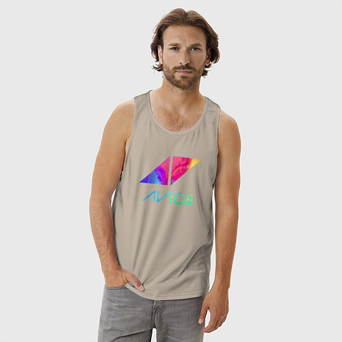 Мужская майка AVICII RAIBOW / Миндальный – фото 3