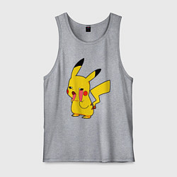 Мужская майка Уставший Пикачу