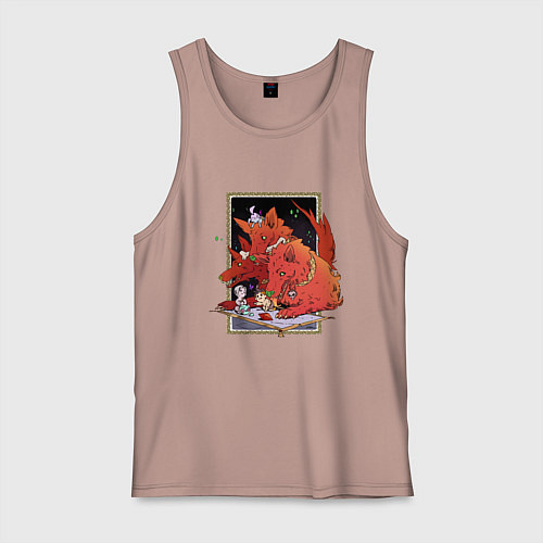 Мужская майка Маленький Загрей / Пыльно-розовый – фото 1