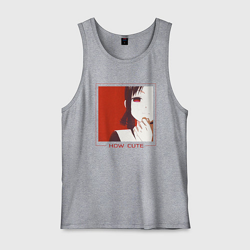 Мужская майка Kaguya How Cute / Меланж – фото 1
