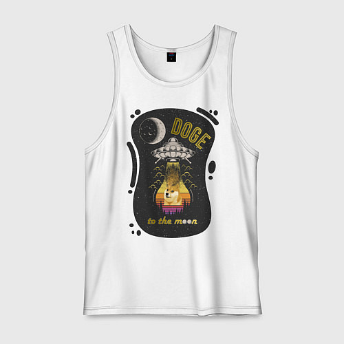 Мужская майка To the moon / Белый – фото 1