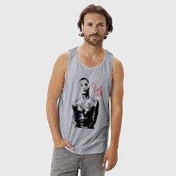 Майка мужская хлопок KIZARU, цвет: меланж — фото 2