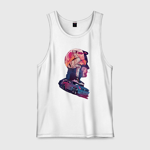 Мужская майка Драйв / Белый – фото 1