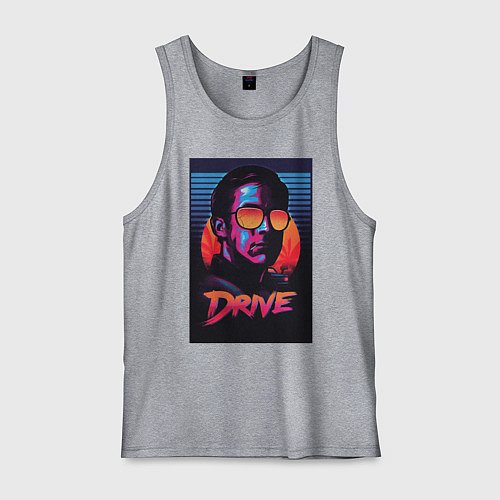 Мужская майка Драйв фильм / Меланж – фото 1