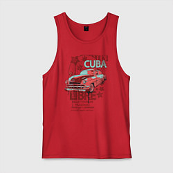 Майка мужская хлопок Cuba Libre, цвет: красный