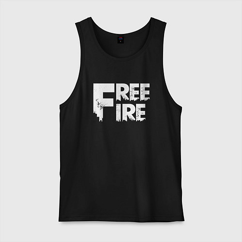 Мужская майка FREEFIRE FF WHITE LOGO Z / Черный – фото 1