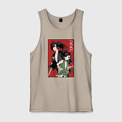 Майка мужская хлопок Дороро Dororo, цвет: миндальный