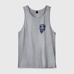 Майка мужская хлопок ВДВ Никто, кроме нас!, цвет: меланж