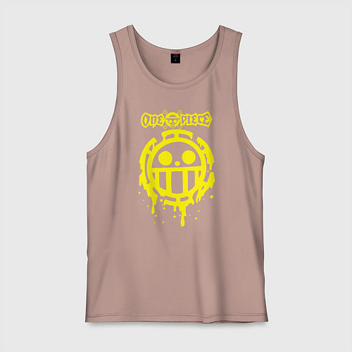 Мужская майка Пираты Сердца One Piece / Пыльно-розовый – фото 1