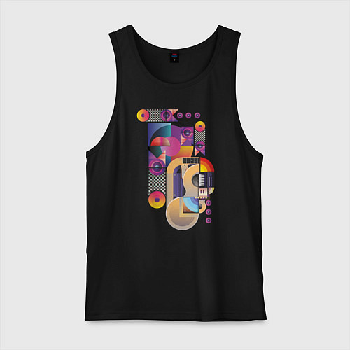 Мужская майка Музыка / Черный – фото 1