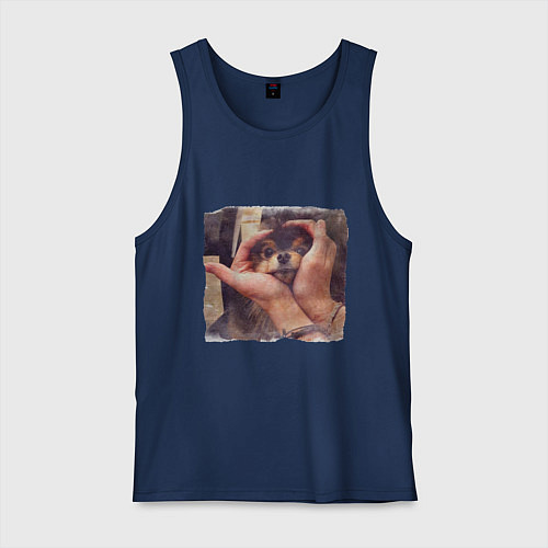 Мужская майка 8 мембер / Тёмно-синий – фото 1