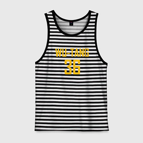 Мужская майка Wu-Tang 36 / Черная тельняшка – фото 1