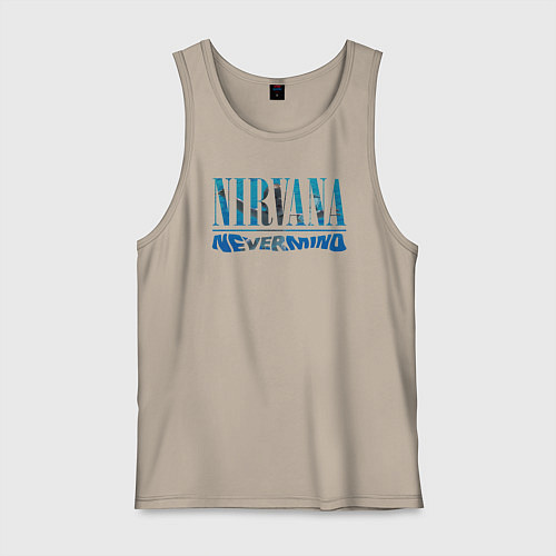 Мужская майка Nirvana Нирвана Рок Rock / Миндальный – фото 1