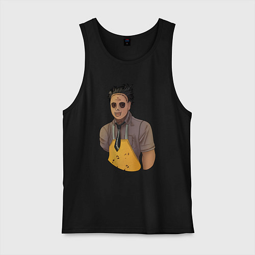 Мужская майка Dead by daylight Кожаное лицо / Черный – фото 1