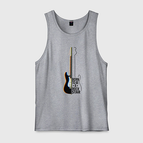 Мужская майка Rock star / Меланж – фото 1