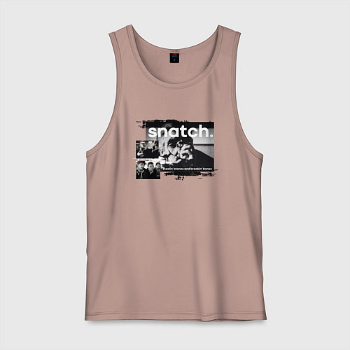 Мужская майка Большой куш: Ави Деновиц / Пыльно-розовый – фото 1