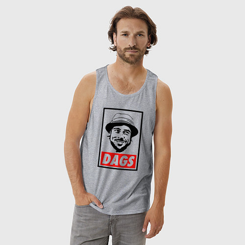 Мужская майка Snatch: Dags / Меланж – фото 3