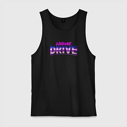 Майка мужская хлопок Lovewave Drive, цвет: черный