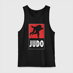 Майка мужская хлопок Judo, цвет: черный
