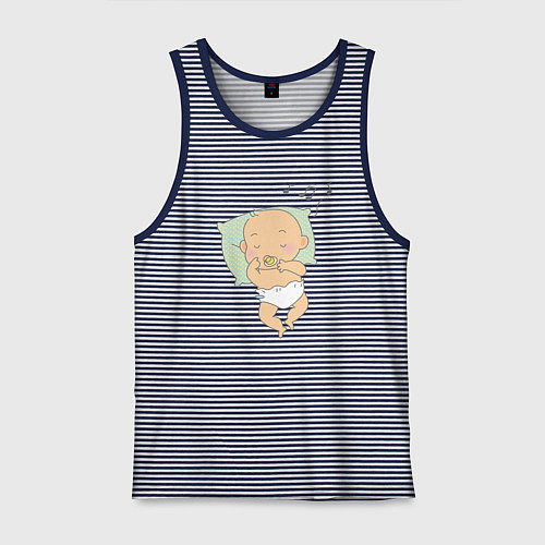 Мужская майка Сладкий сон / Синяя тельняшка – фото 1