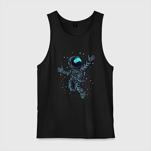 Мужская майка В космосе / Черный – фото 1