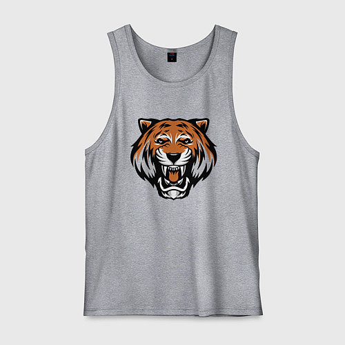 Мужская майка Tiger Roar / Меланж – фото 1