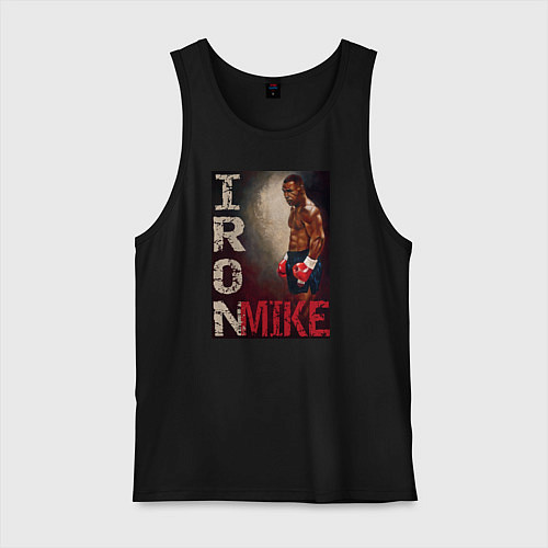 Мужская майка Железный Майк Тайсон / Черный – фото 1
