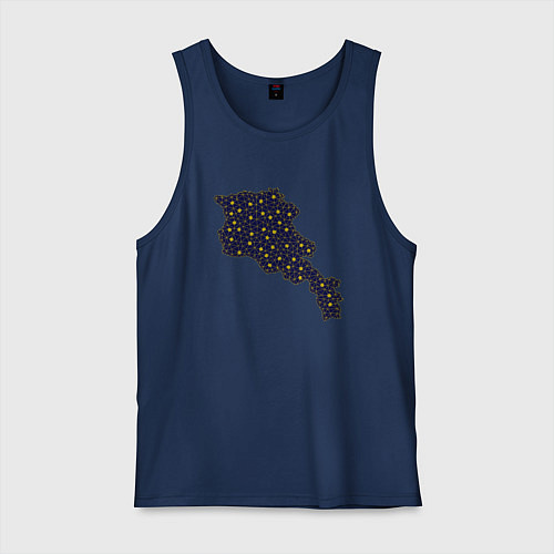 Мужская майка Space Armenia / Тёмно-синий – фото 1