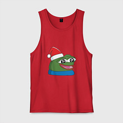 Мужская майка Pepe, pepe happy, Пепе хеппи, pepe happy new year