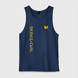 Майка мужская хлопок WU TANG CLAN LOGO YELLOW, цвет: тёмно-синий