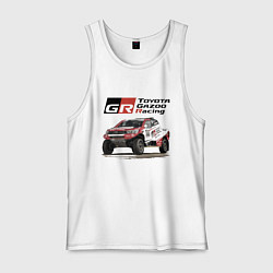 Майка мужская хлопок Toyota Gazoo Racing Team, Finland Motorsport, цвет: белый