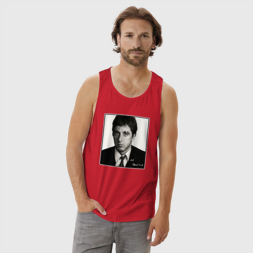 Мужская майка Аль Пачино Al Pacino / Красный – фото 3