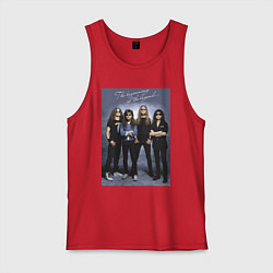 Майка мужская хлопок Ты помнишь, как всё начиналось?, цвет: красный