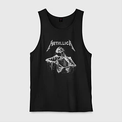 Майка мужская хлопок Metallica - thrash metal!, цвет: черный