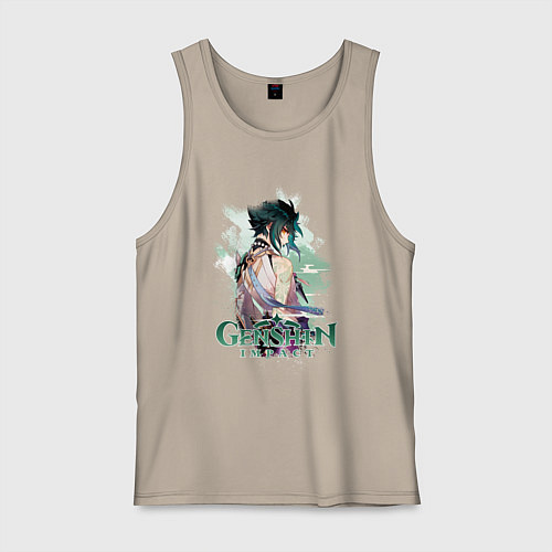 Мужская майка Сяо Xiao Genshin Impact / Миндальный – фото 1