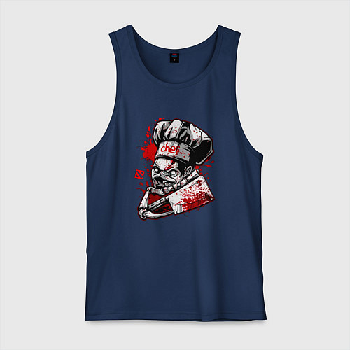 Мужская майка DOTA 2 ПУДЖ PUDGE / Тёмно-синий – фото 1