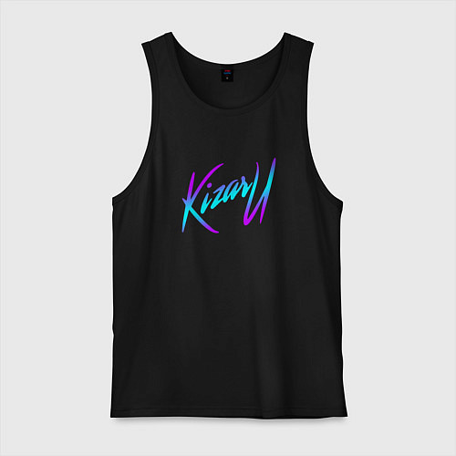 Мужская майка КИЗАРУ НЕОН ЛОГО KIZARU NEON LOGO / Черный – фото 1