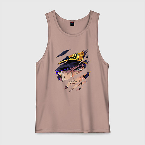 Мужская майка JOJOS BIZARRE ADVENTURE, ГЛАВНЫЙ ГЕРОЙ / Пыльно-розовый – фото 1
