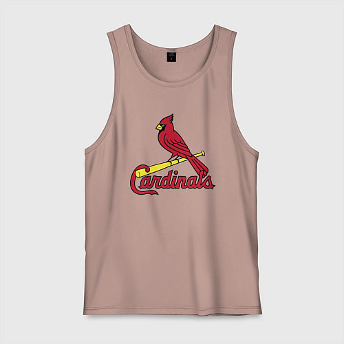 Мужская майка St Louis Cardinals - baseball team / Пыльно-розовый – фото 1