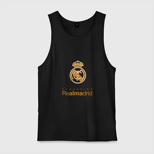 Мужская майка Real Madrid Logo / Черный – фото 1