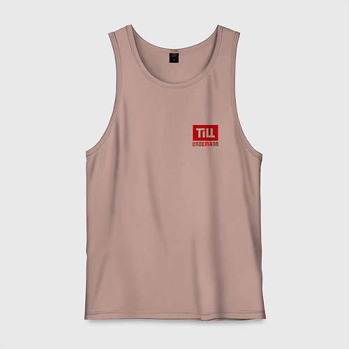 Мужская майка TILL LINDEMANN NEW LOGO / Пыльно-розовый – фото 1